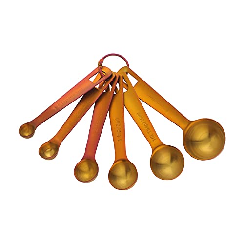 Qiboorun 6Pcs Measuring Spoons Set, Premium Heavy Duty 18/8 Stainless Steel Metal Spoon, Tablespoon And Teaspoon, For Accurate M