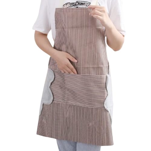 Anviquehomes Waterproof Kitchen Apron | Adjustable Cooking Apron With Front Pocket | Oil And Spill Resistant Aprons For Kitchen,