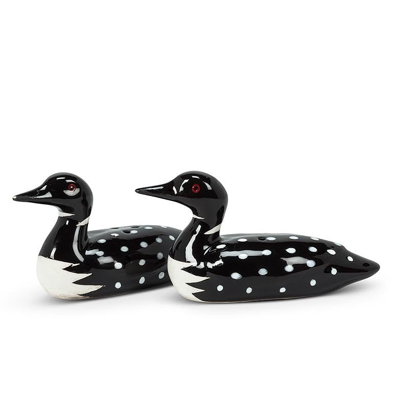 Abbott Collection 27 Sp Loon Salt & Pepper, 2.5 Inches L, Black