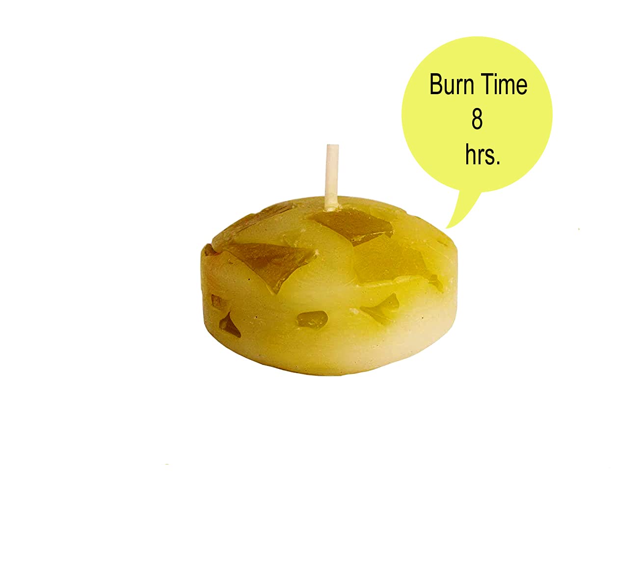 Pure Indian Candle Handpourd Citronella & Camphor Scented Floating (Nugget) Candle PIC2019NC002 (Pack of 4 Pcs.)