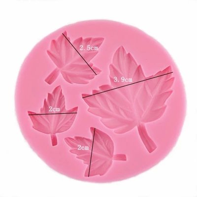 Anyana Maple Leaf Mold Leaves Fondant Candy Silicone Molds For Sugarcraft,Chocolate Mold,Cupcake Toppers, Polymer Clay,Crafting