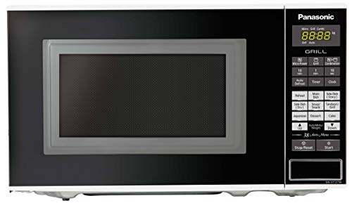 Panasonic 20L Grill Microwave Oven(NnGt221Wfdg,White, 38 Auto Cook Menus )