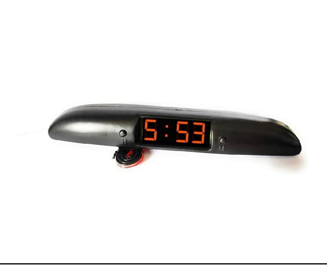 Dolphin Digital Led Santro Clock Orange Display