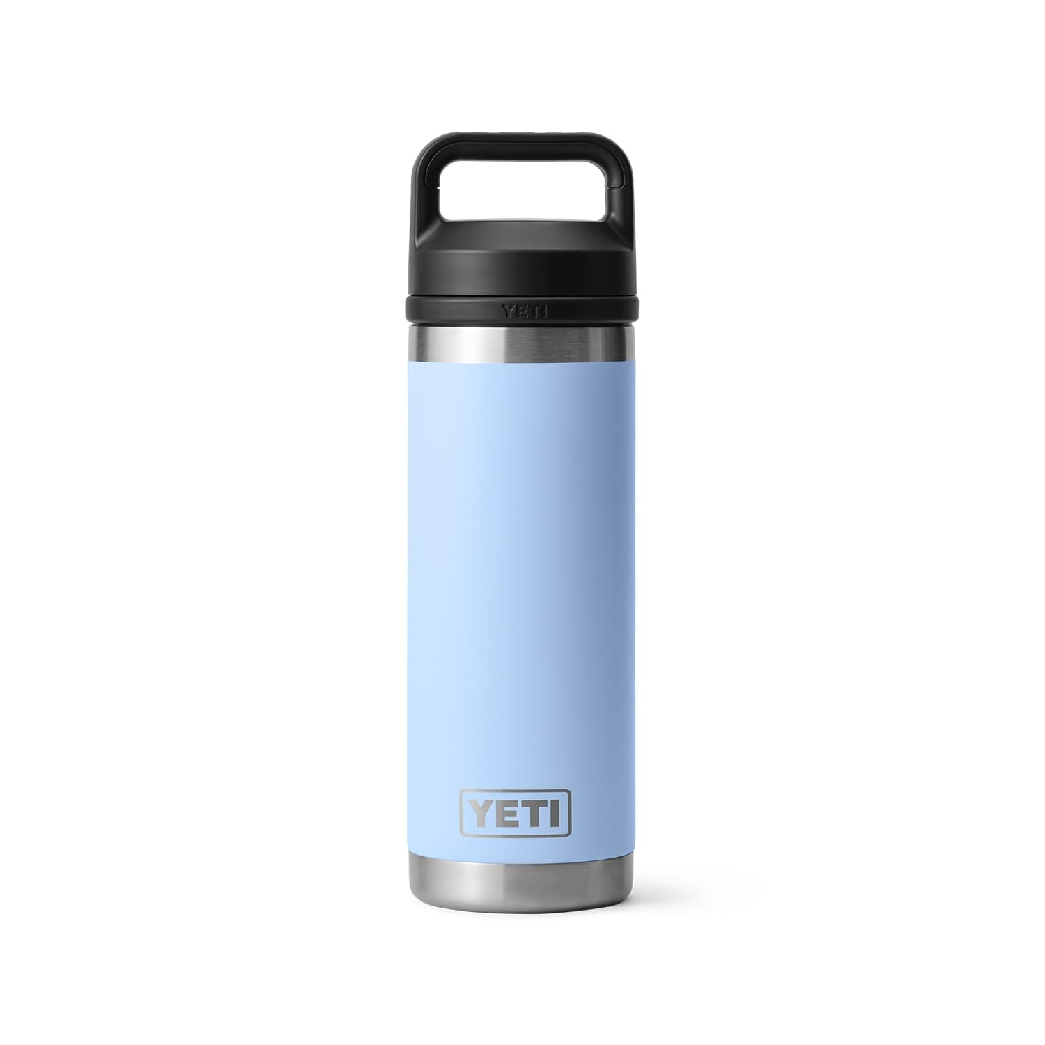 YETI Rambler 18 oz Bottle, Leakproof, Vacuum Insulated, Stainless Steel with Chug Cap, Big Sky Blue