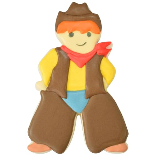 R&M Cowboy 4.25'' Cookie Cutter In Durable, Economical, Tinplated Steel
