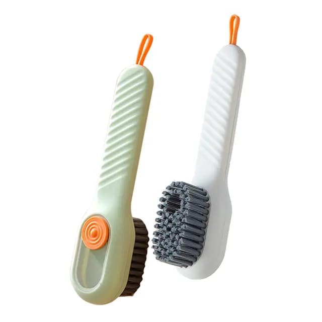 Worldwide EMart Multifunctional Scrubbing Brush With Soap Dispensers | Cleaning Brush For Shoes, Clothes & Kitchen Uses | Handh