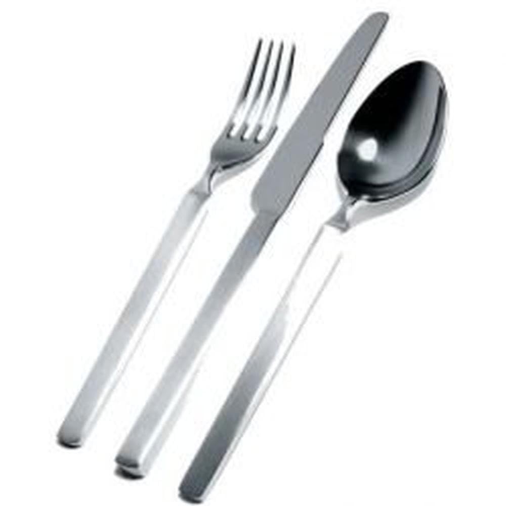 Alessi ''Dry'' 5-3/4-Inch Tea Spoon With Satin Handle, Set Of 6