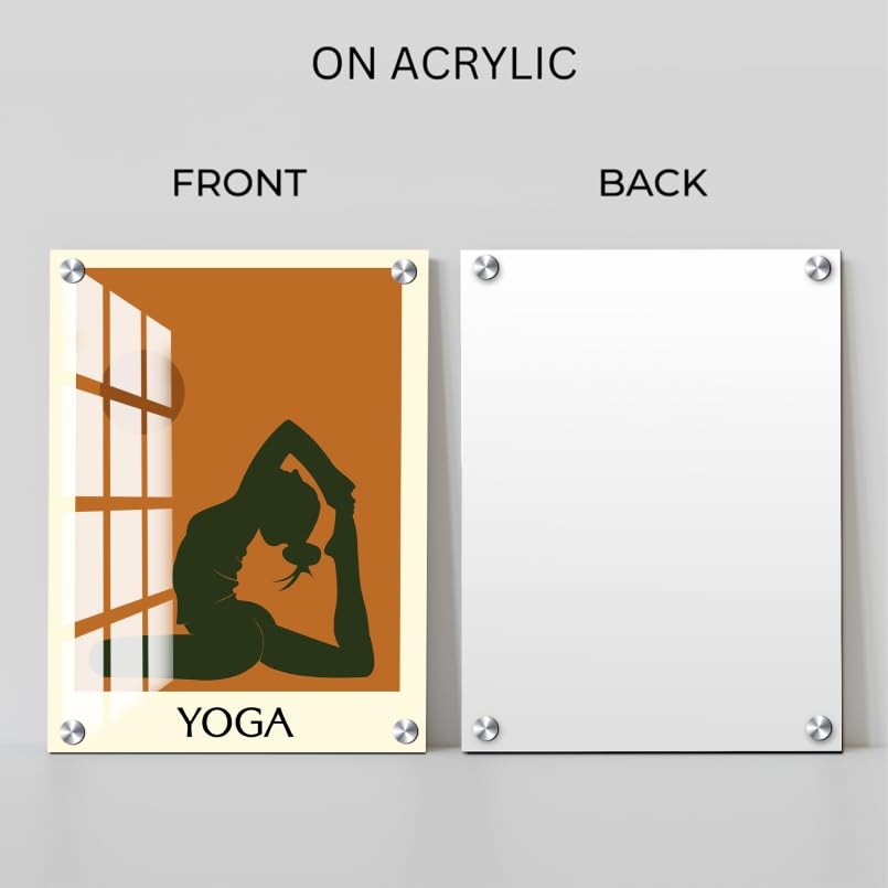 Chalk My Theme Yoga Quote Boho Wall Decor Home Decor, Living Room, Bedroom, Cafe, Room Painting For Wall Decoration -15 x 20 Inc