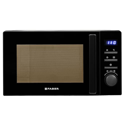 Faber Instacook20_S Digital Standalone 20L Microwave Oven | 700W | 6 Auto Cook Menu, Digital Control, Reheat & Defrost Feature, 