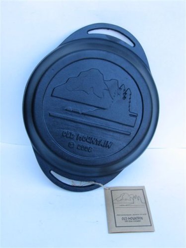 Pie Pan - Pre-Seasoned Cast Iron 12 X 9.5 X 2 Inches By Old Mountain