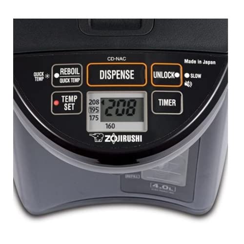 Zojirushi Cd-Nac40Bm Micom Water Boiler And Warmer (4-Liter, Metallic Black)
