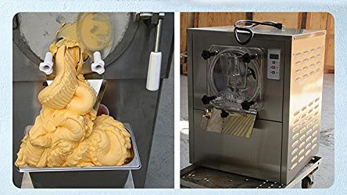 Kolice Commercial 15-20L/H Mini Tabletop Hard Ice Cream Maker, Mini Desktop Hard Ice Cream Machine, Countertop Ice Cream Machine