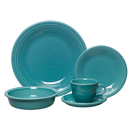 Fiesta 5-Piece Place Setting, Turquoise