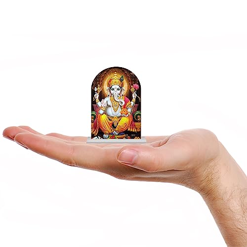 Autoeasy Ganesh Idol For Car Dashboard Murti Ganesh Idol For Home Ganeshji Gift Item & Statue For Bhagwan Temple/Pooja/Home Deco