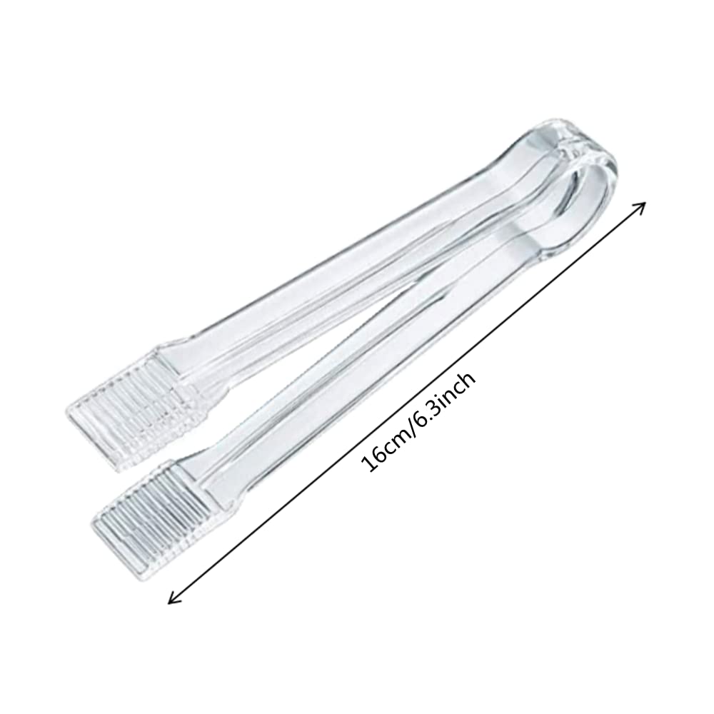 20 Pack Of Set Plastic Buffet Serving Tongs Mini Serving Utensil Tongs Appetizers Tongs And Plastic Kitchen Scoops Clear Ice Sco