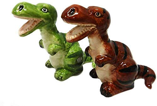 Pacific Giftware Salt & Pepper Shakers - Dinosaur Magnetic Salt And Pepper Shakers