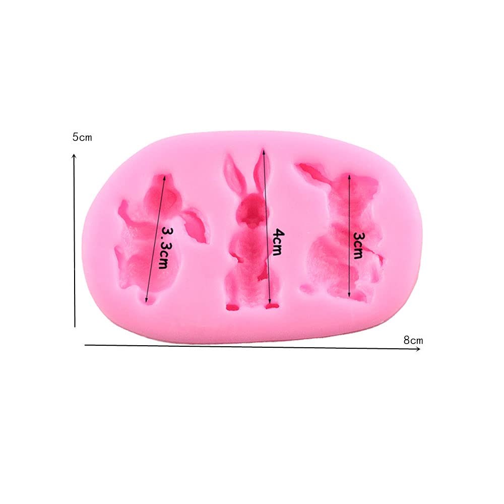Cestony 3D Cute Mini Rabbit Bunny Animal And Vegetable Carrot Silicone Molds For Diy Cake Fondant Biscuit Cookies Soap Sugar Pud