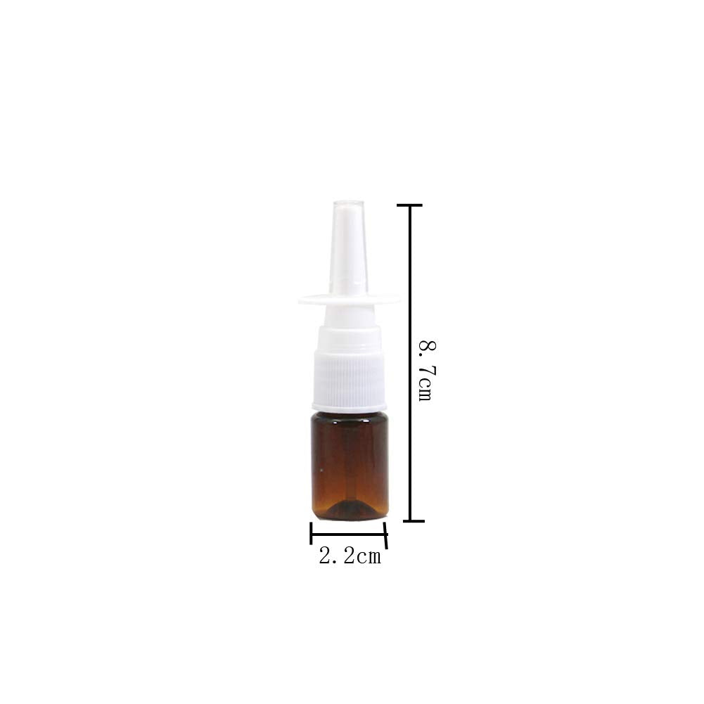 6 Pieces 5 Ml Empty Plastic Nasal Spray Bottles Refillable Plastic Nasal Spray Bottles Pump Sprayer Nose Spray Refillable Bottle