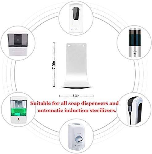 4Pcs Drip Tray For Wall Mounted Soap Dispenser, Prevent Dripping And Spraying, Dispenser Stand,Soap Dispenser Bracket, Soap Disp