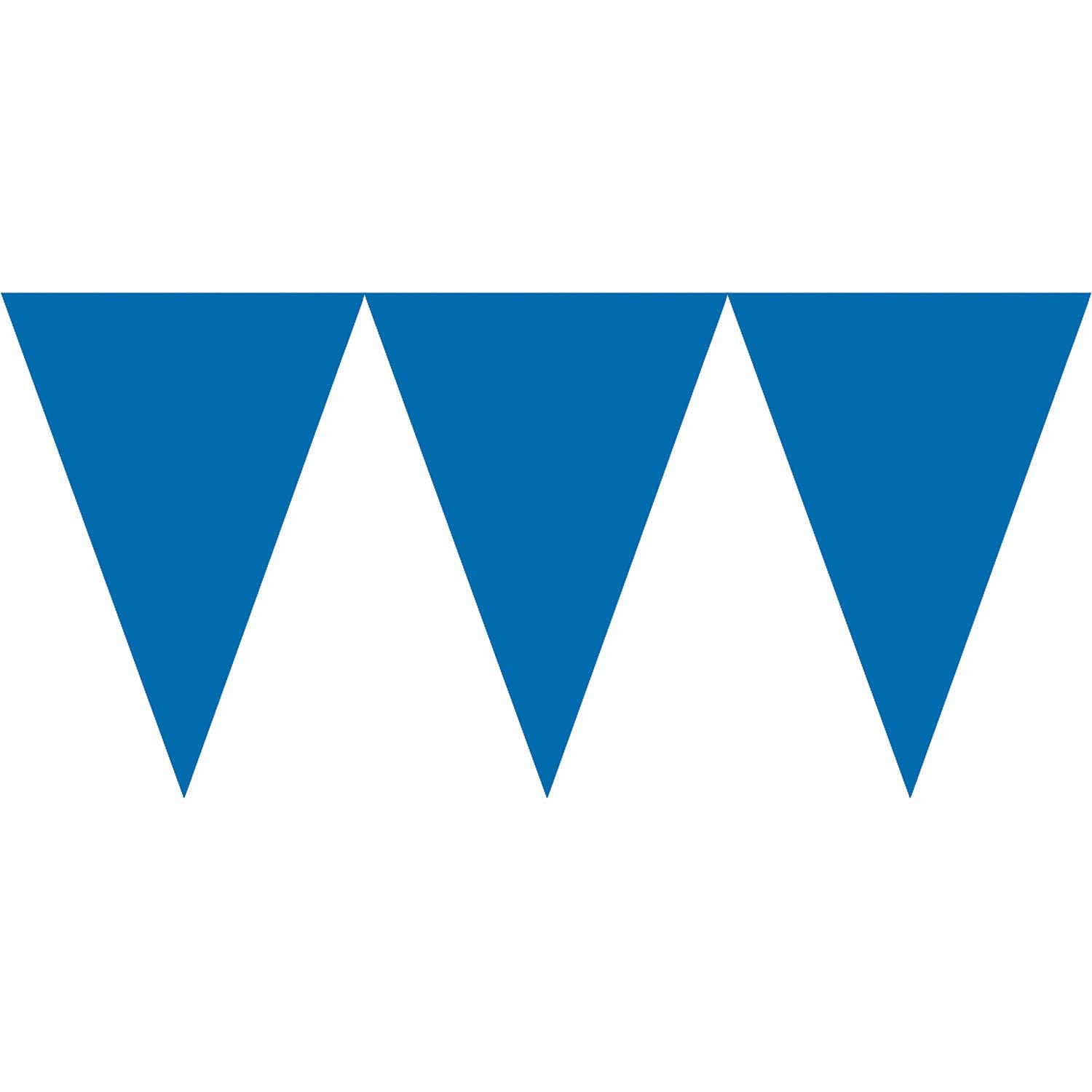 Paper Pennant Banner | Bright Royal Blue | Party Decor