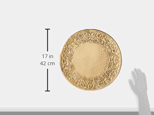 Elegance Round Ornate Wedding Cake Stand, 14'', Gold