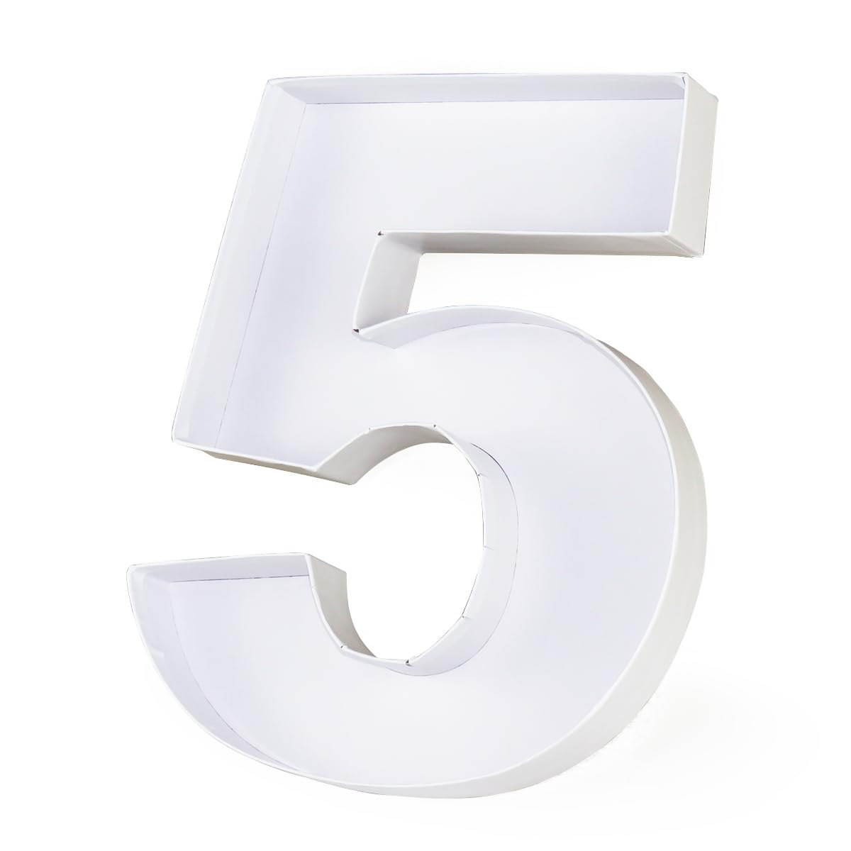 Wenpack 12'' Fillable Cardboard Number Shaped Gift Grazing Charcuterie Board Paper Container (5)