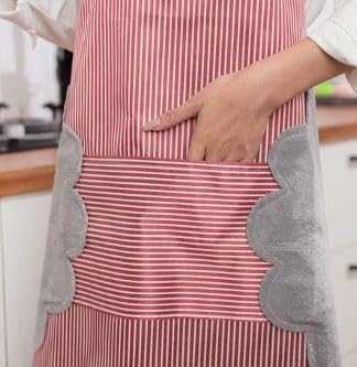 S Cart Waterproof Kitchen Apron With Adjustable Neck Strap And Ties With Centre Pocket And Side Corals For Wiping Hands Unisex (