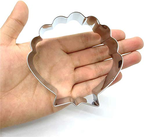 Liliao Seashell Cookie Cutter - 3.2 X 3.2 Inches - Stainless Steel