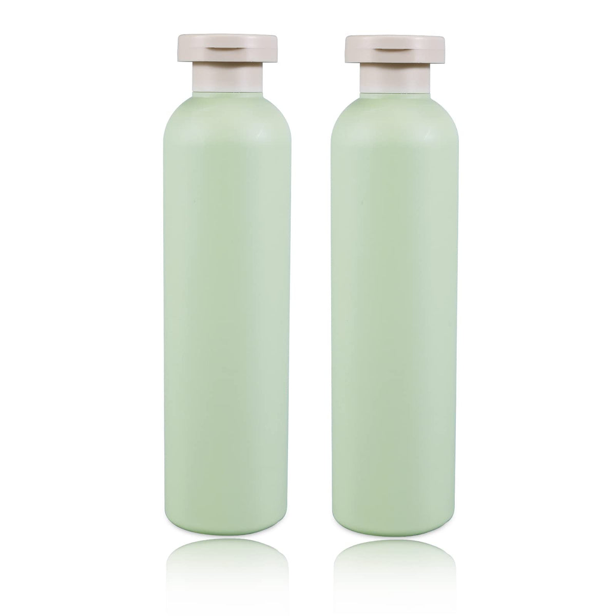Umetass 13.5Oz Squeeze Bottles With Flip Cap, Refillable Plastic Travel Bottles For Creams, Lotion, Shampoo, Conditioner (2 Pcs)