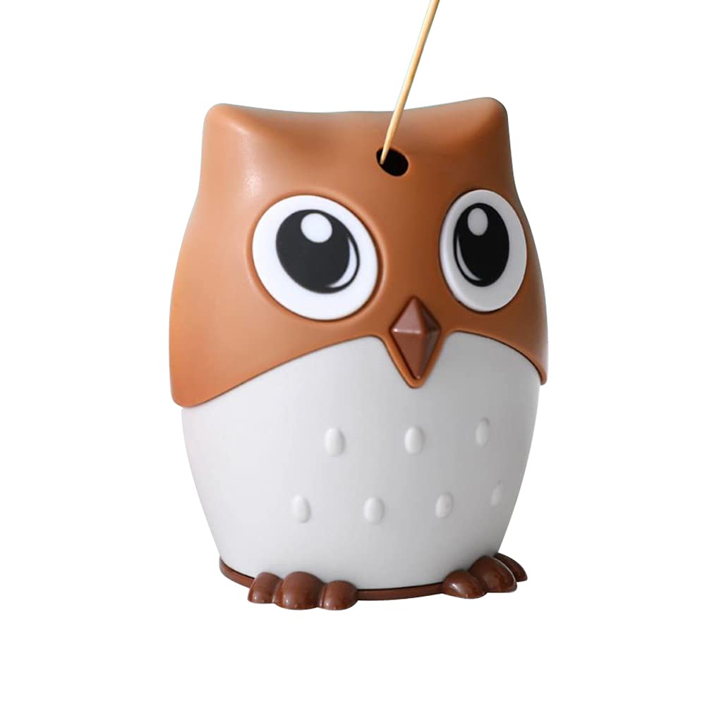 Hyever Pop-Up Toothpick Holder Automatic Toothpick Dispenser Cute Owl Design Toothpick Holder Funny For Table, Restaurant, Kitch