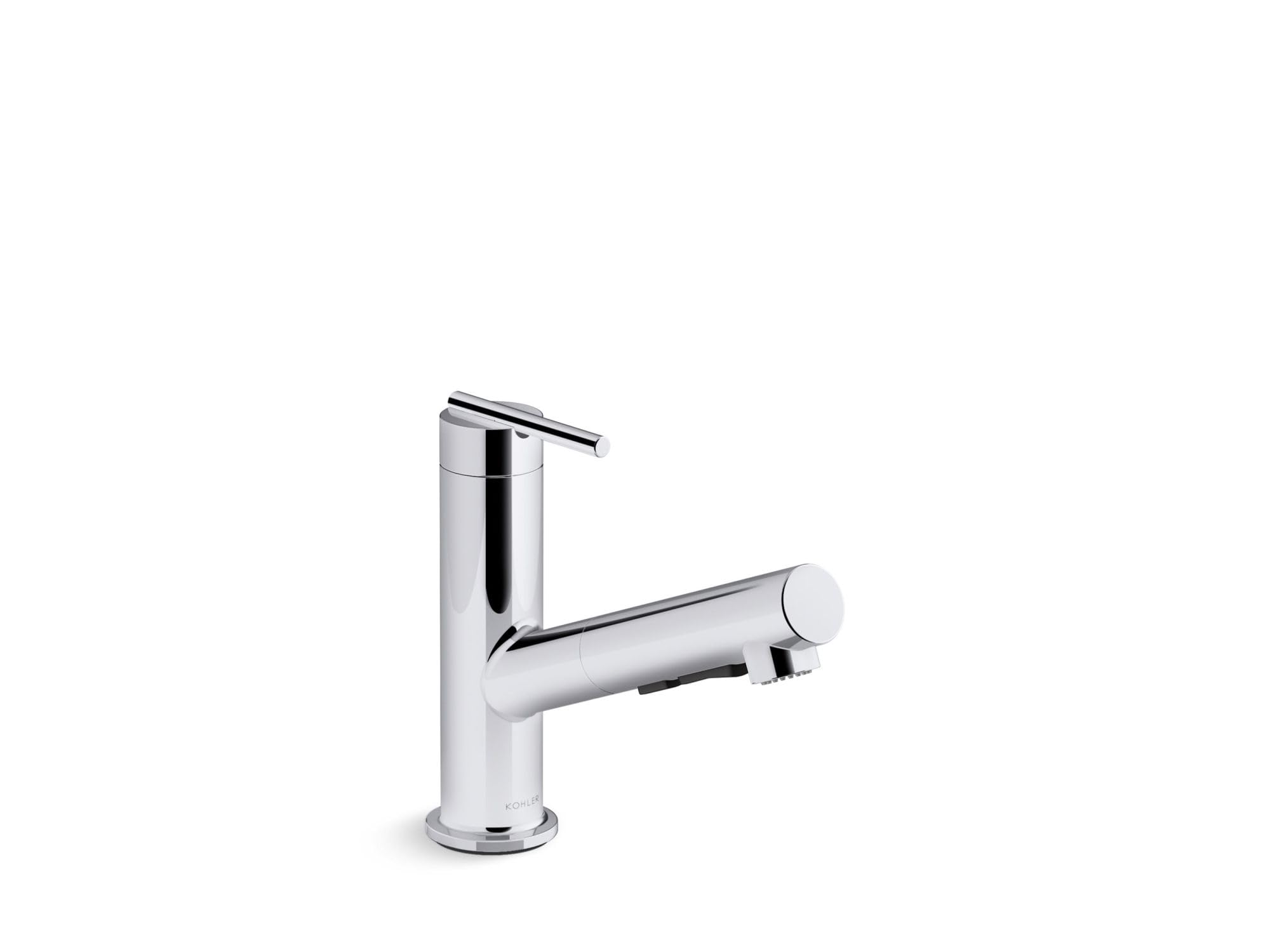 Kohler 22976-Cp Crue Pull-Out Kitchen Faucet, Laundry Faucet With Pull Out Sprayer, Single-Handle Kitchen Sink Faucet, Pull Out