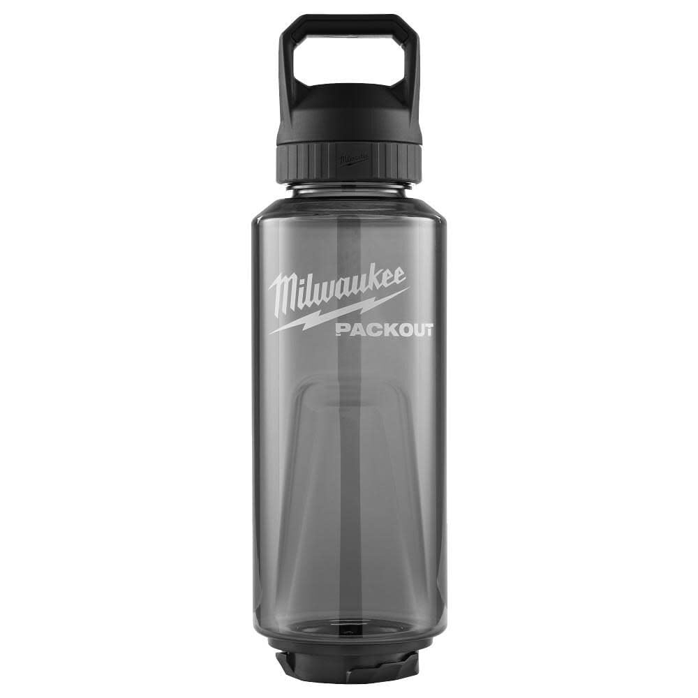 Milwaukee Electric  PACKOUT 48OZ Bottle with Chug LID  Black