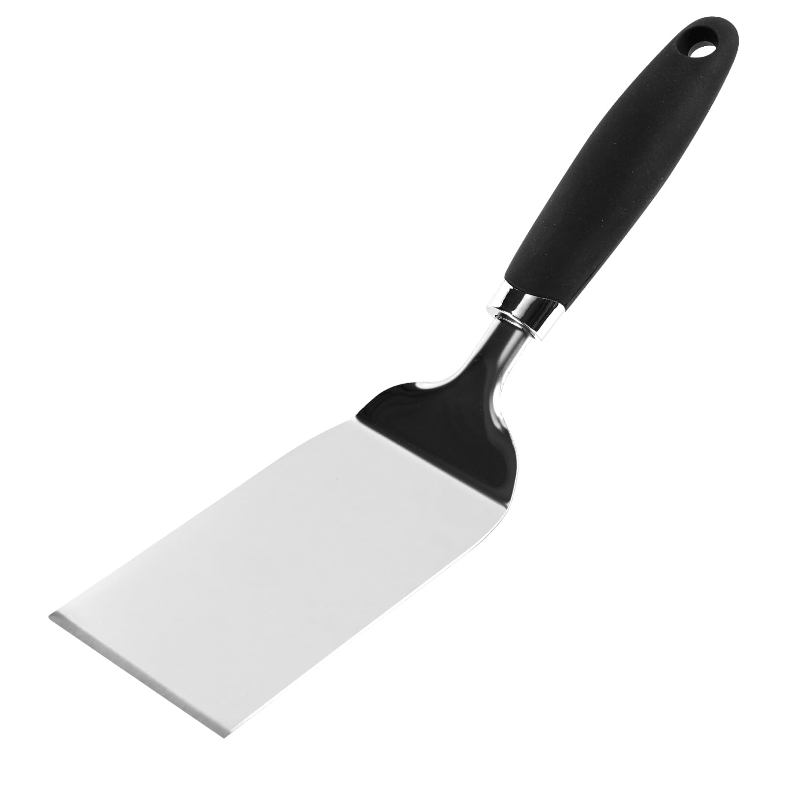 Metal Spatula for Cast Iron Skillet Grill & BBQ, Flat Top Griddle Spatulas for Burgers Fish Eggs, Stainless Steel Turner Flipper