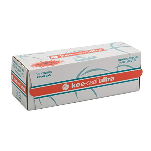 KEE-SEAL ULTRA Disposable Pastry Bags, Piping Bag with Non-Slip Outer Surface, Smooth-Flow Interior, Easy Tear Perforation, Conv