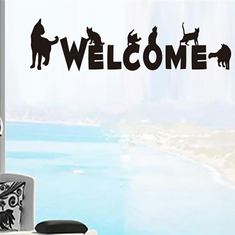 GADGETS WRAP Wall Decal Vinyl Sticker Chic Modern Style Cartoon Design Cats for Office Home Wall Decoration