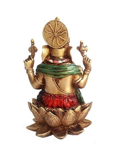 Ani Divine Lord Ganesha Idol Indian God Statue Showpiece (17 X 11 Cm, Multicolored)
