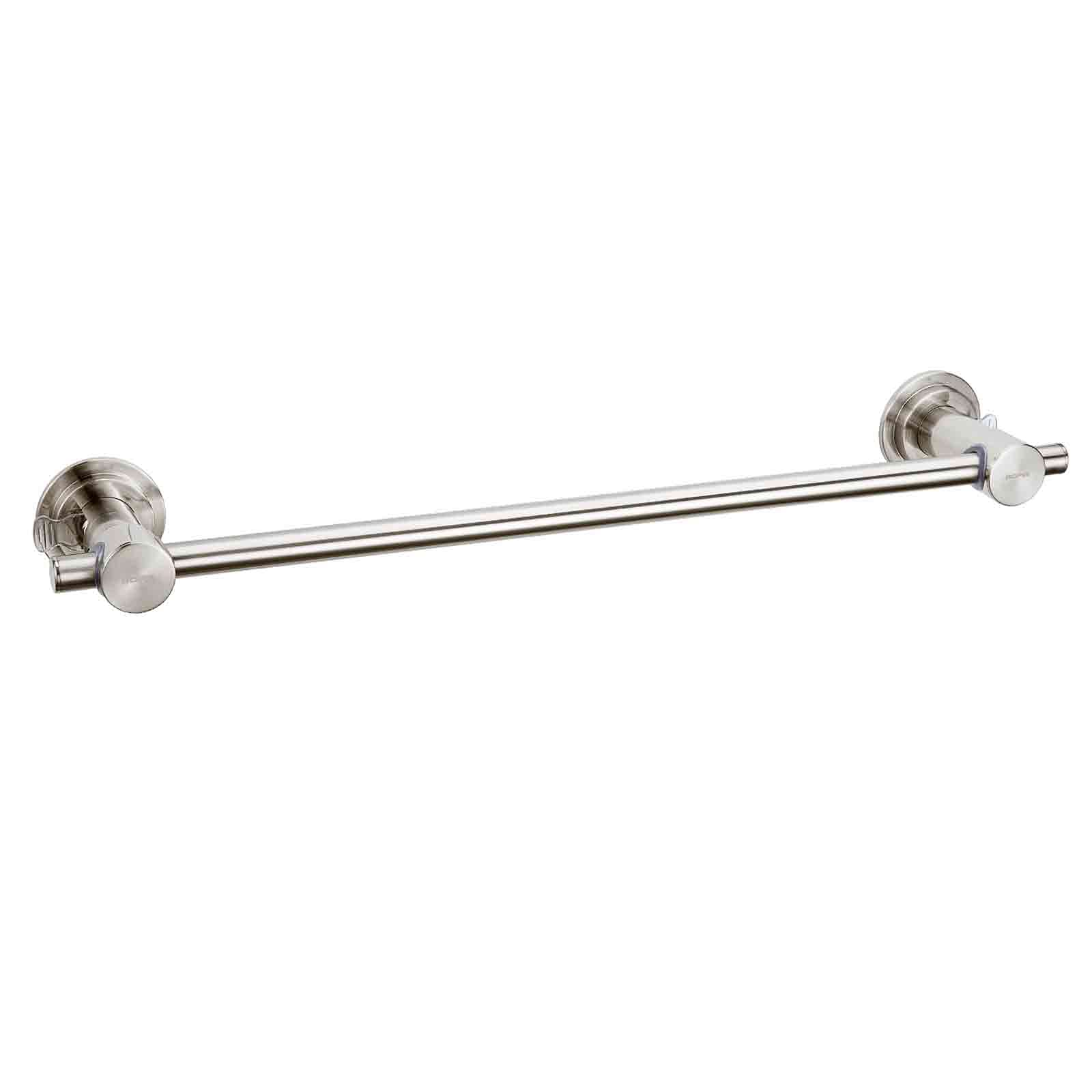 Bopai 24 Inch Suction Cup Towel Bar, Brushed Nickel