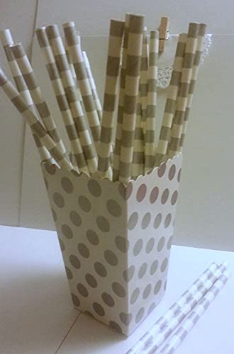 Silver Dots Treat Boxes (Pack Of 8) - Elegant Paper Party Favor Containers - Perfect For Celebrations & Gifts
