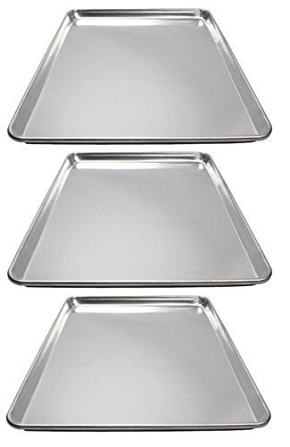 Winware 13 Inch x 18 Inch Aluminum Sheet Pan (3)