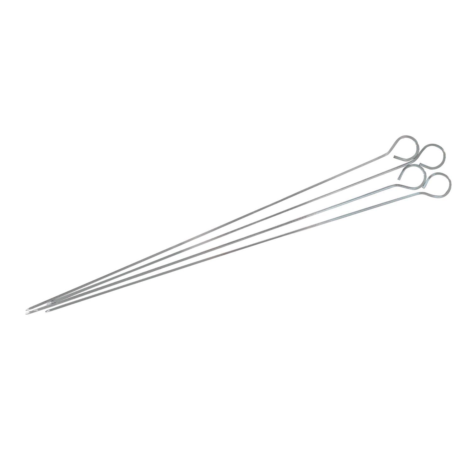 Mr. Bar-B-Q 02002Y 15-Inch Chrome Bbq Skewers, 4-Piece
