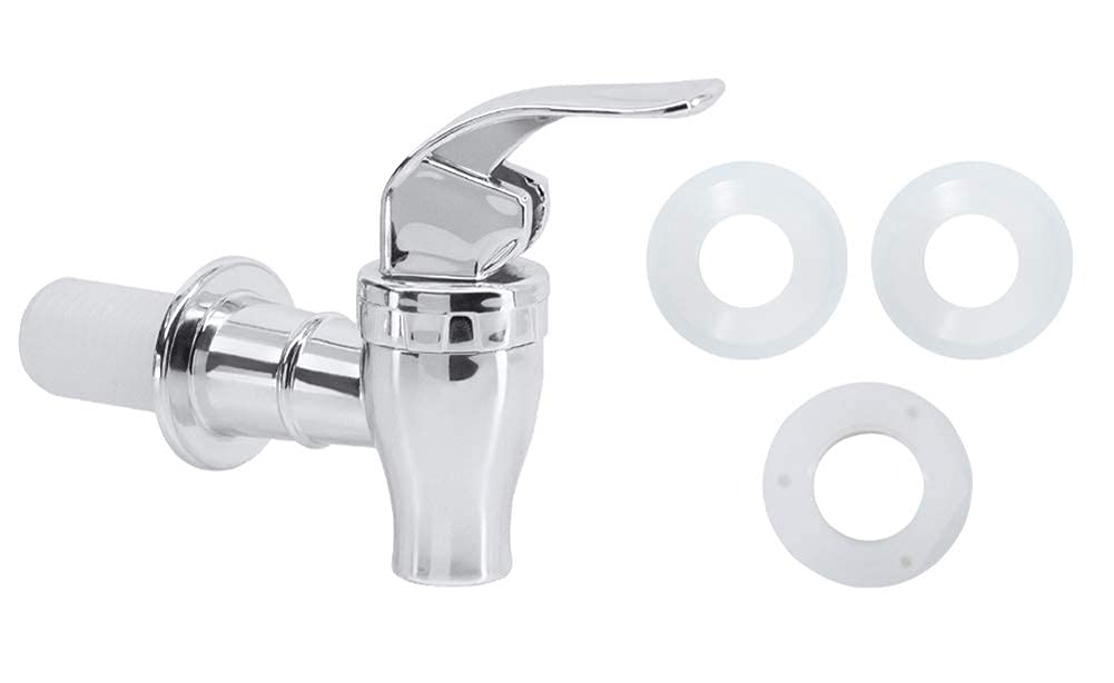 Hgzaccompany 2 Pack Push Style Faucet for Beverage Dispenser Carafe  Beverage Dispenser Replacement Spigot Lever Pour Spout for Beverage Dispenser