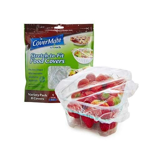 Covermate Small Covermate Assorted Elasticated Food Covers, Pack Of 8 (S,M And L ...