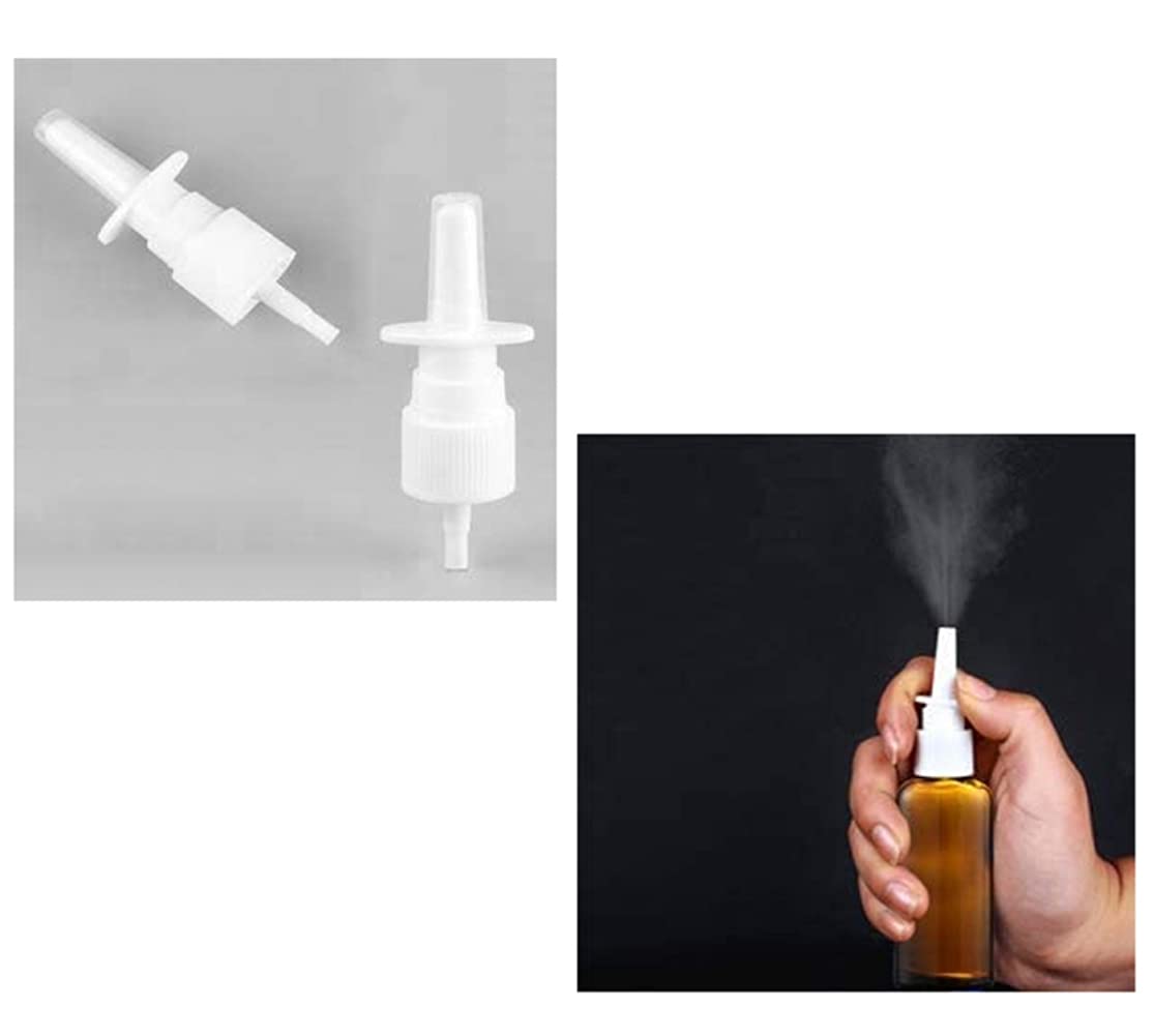 6Pcs 30 Ml/1 Oz Amber Empty Nasal Spray Bottles Refillable Fine Mist Sprayer Travel Containers Vials Cosmetic Storage Container