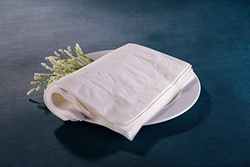 Premium White Napkins, 3 Ply Dinner Napkin Cloth Like | Value Pack 300 Count