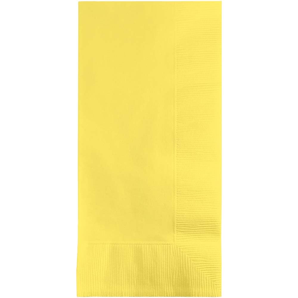 Creative Converting Touch of Color 2-Ply 50 Count Paper Dinner Napkins, Mimosa - 67102B