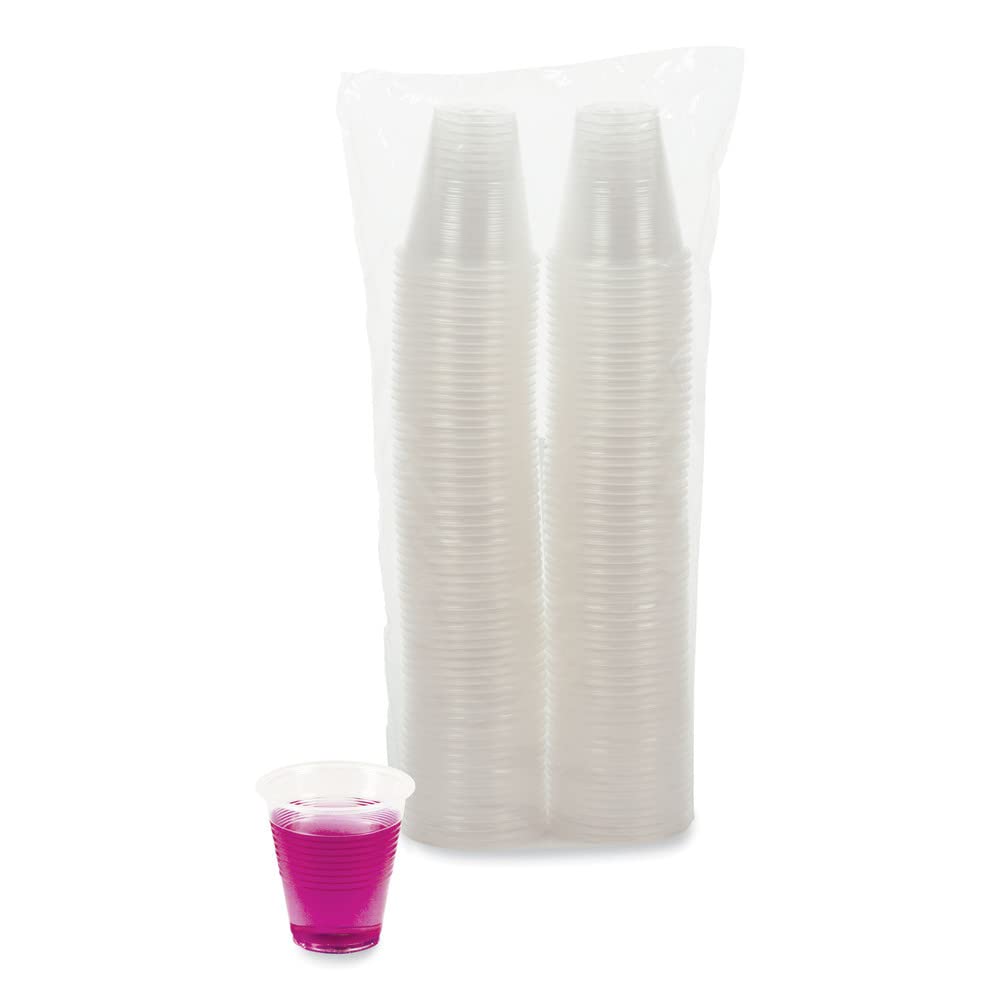 Boardwalk Bwktranscup3Pk 3 Oz. Polypropylene Plastic Cold Cups - Translucent (125/Pack)