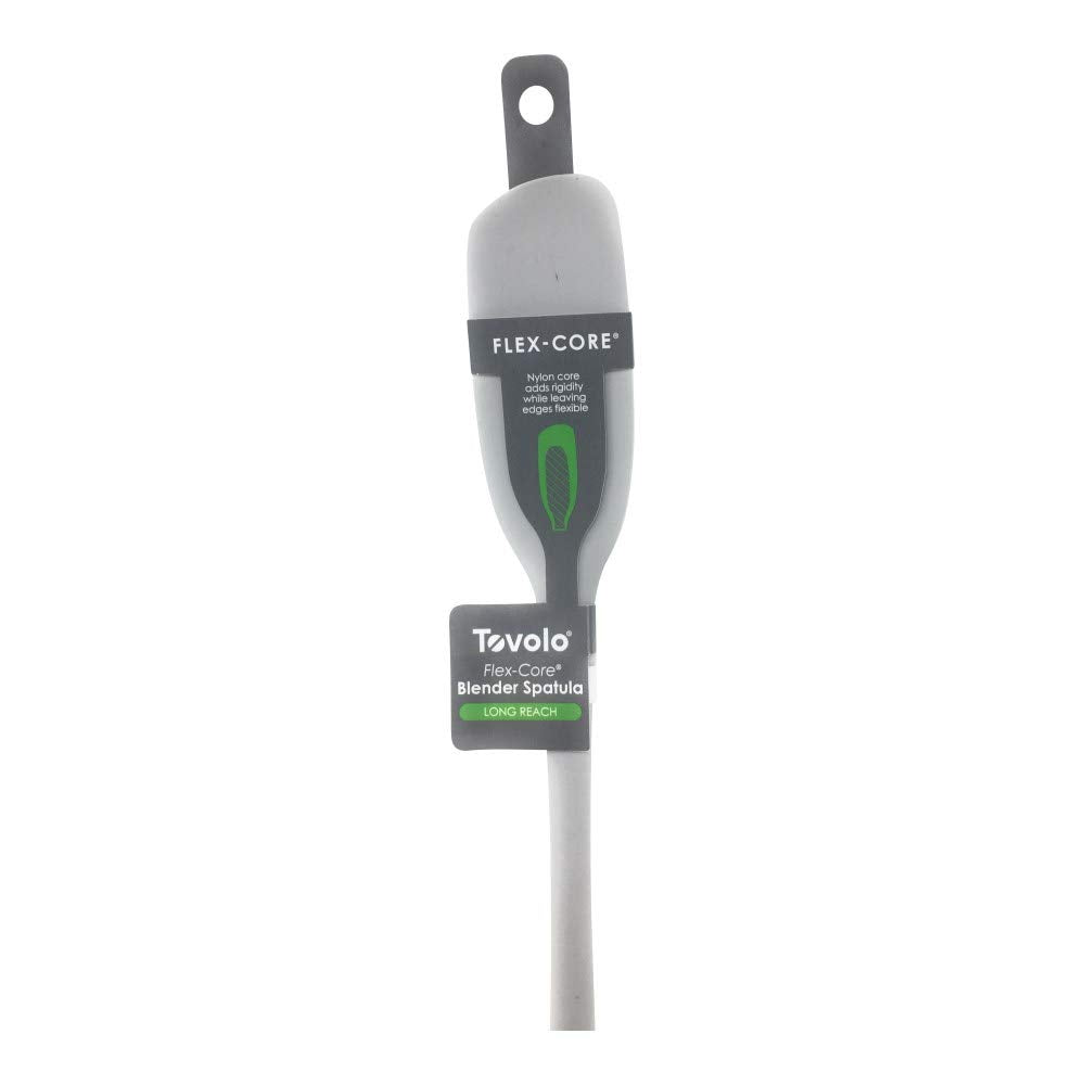 Tovolo Flex-Core Long Silicone Blender Spatula Smoothies Blended Cocktails, Dishwasher Safe BPA Free Silicone Mixing Spatula wit