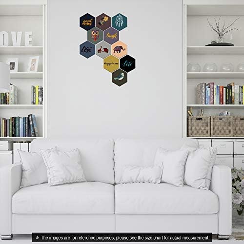 It2M Wooden Wall Decor Set Of 11 Multicolour - Spw3