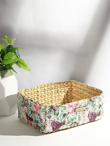Habere IndiaAll The Cultures Fabricating India Decoupage Decorative Tray | Office Table Paper Tray | Wooden Tray | Vegetables T