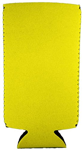 Blank Neoprene Slim Can Coolie (1, Yellow)